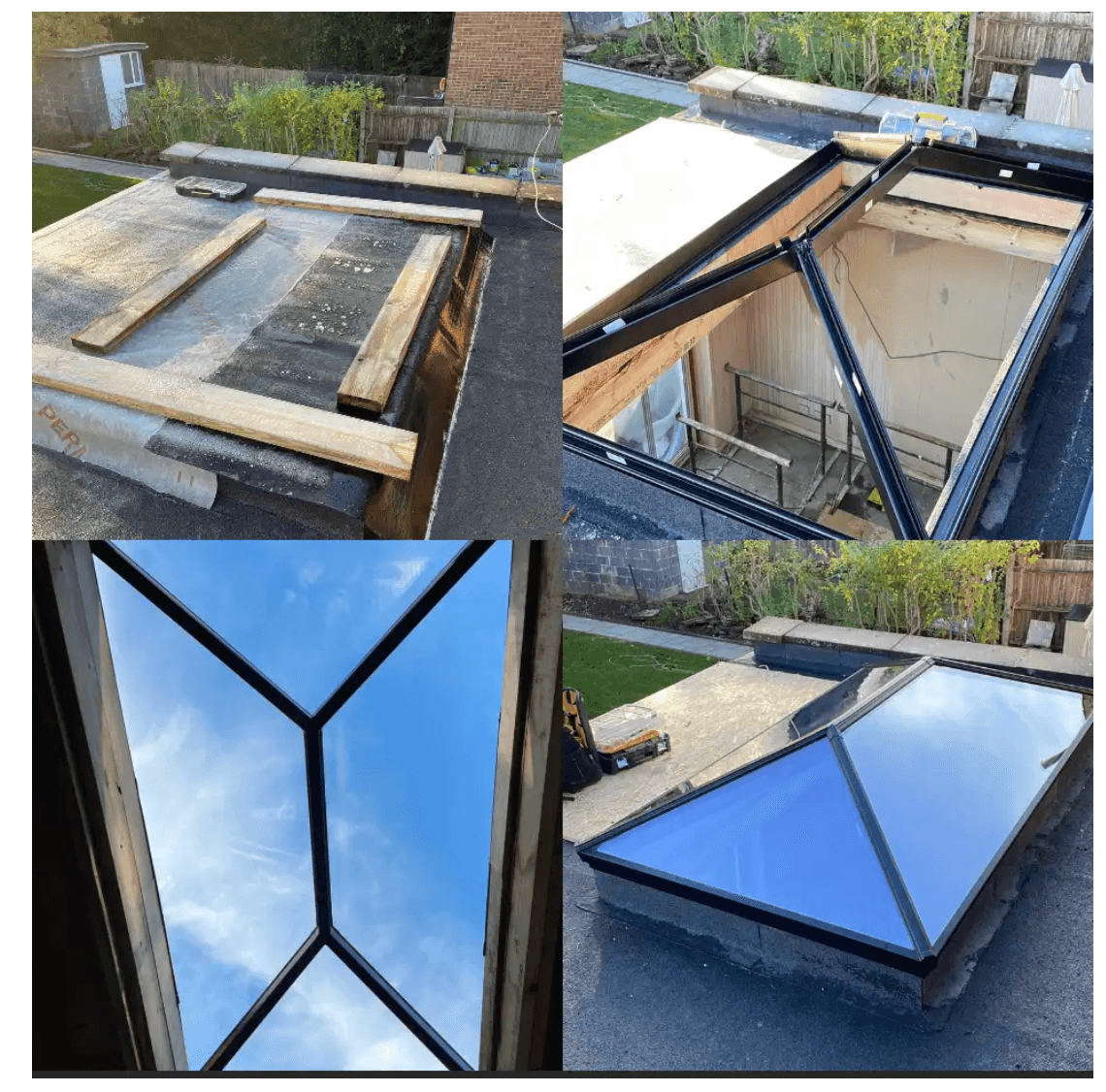 Roof lantern installation process
