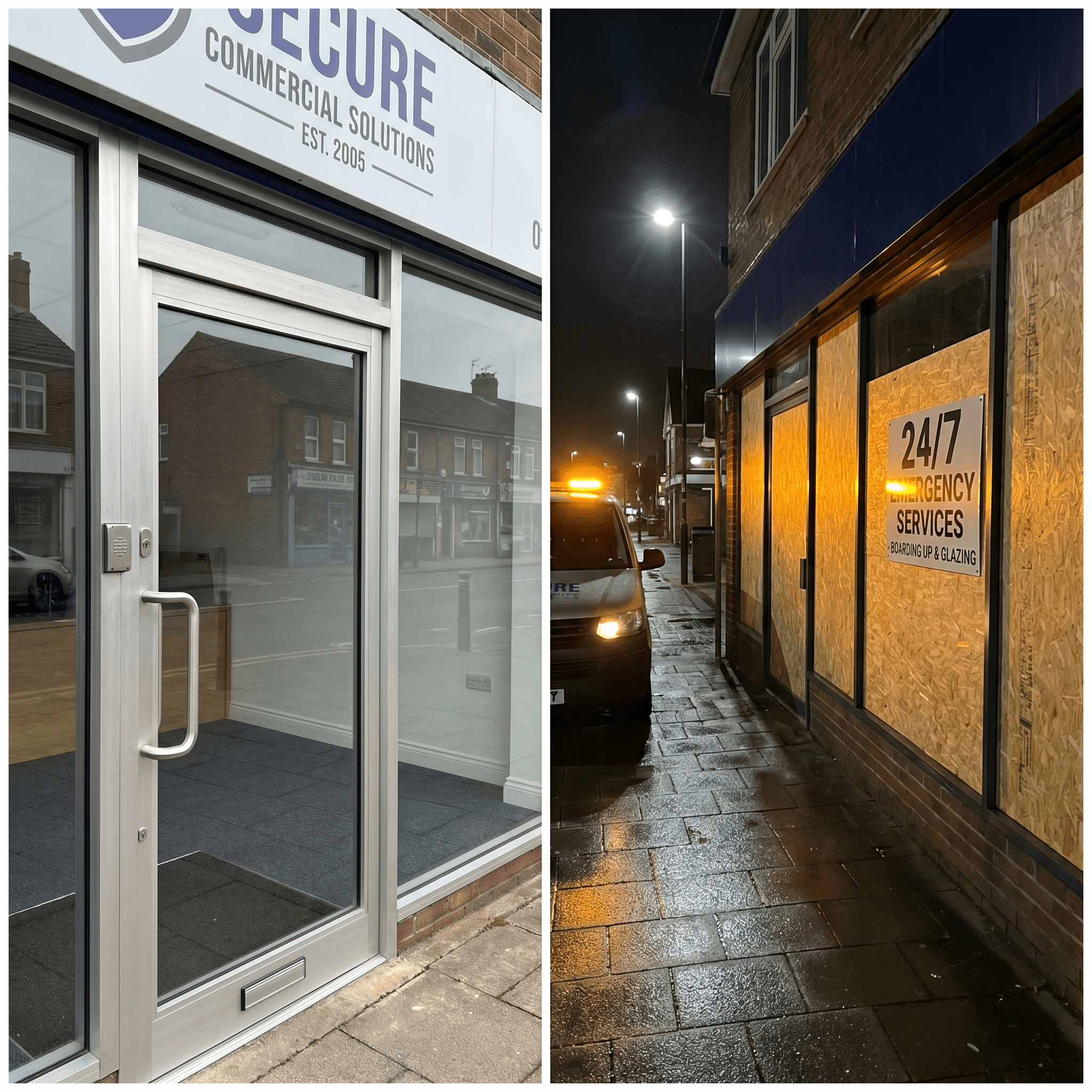 24-hour emergency glazing and commercial window installation, Sutton Surrey